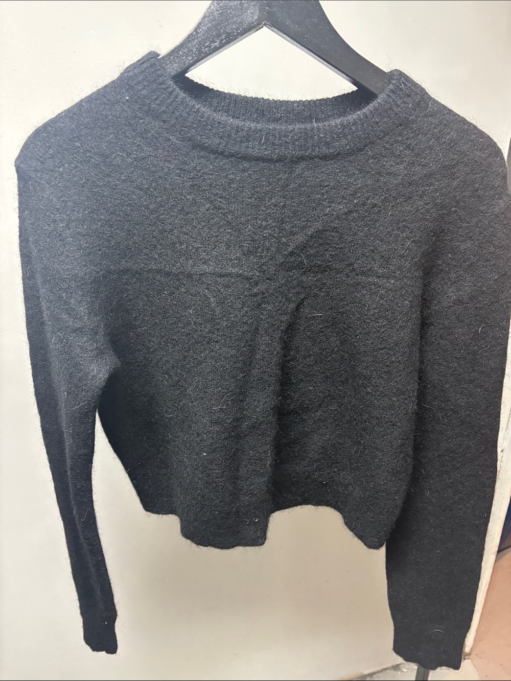 Lululemon cropped merino wool sweater.